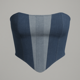 Denim Corset Top