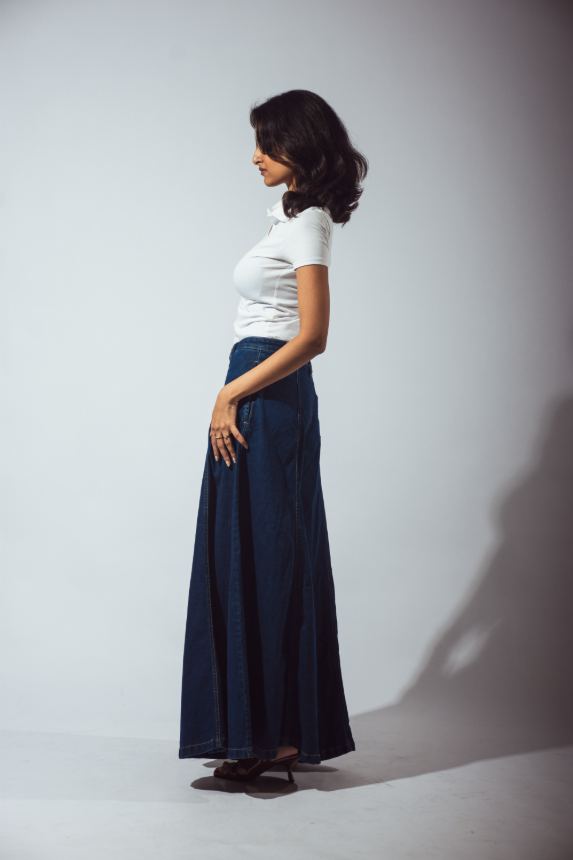 Flared Maxi skirt, view 3 of 11