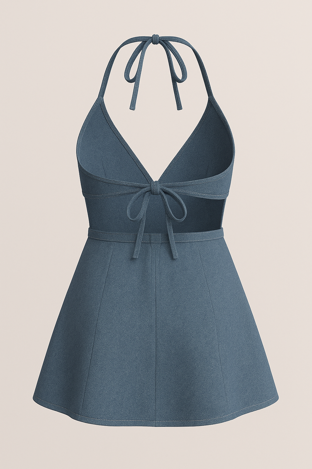 Short denim dress