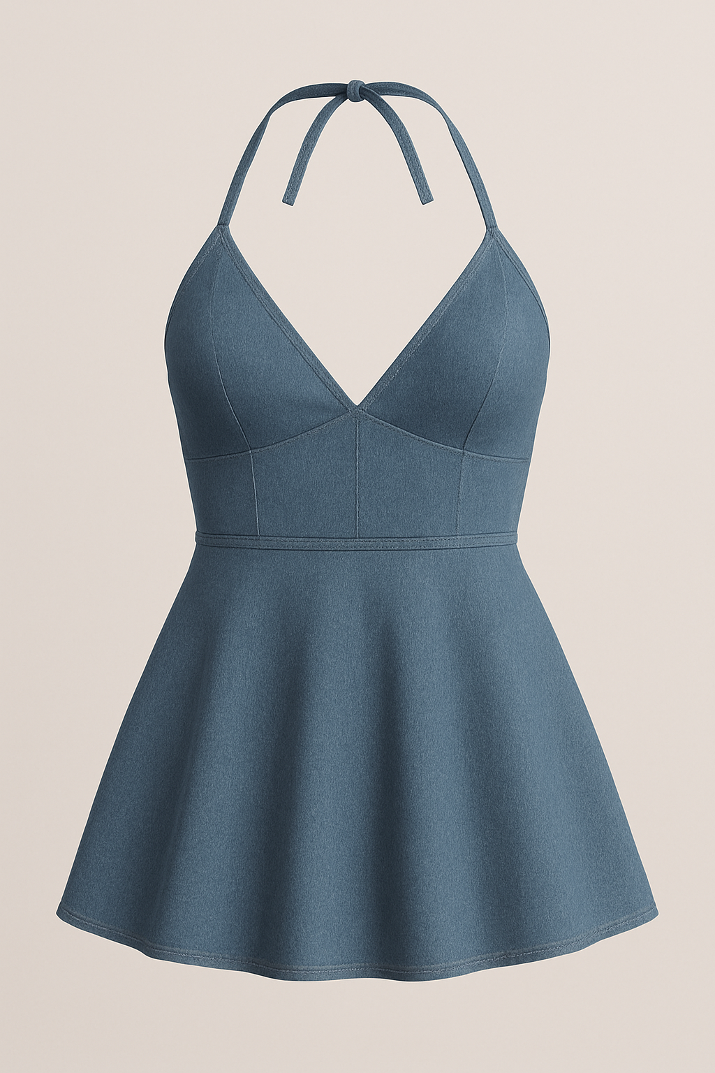 Short denim dress