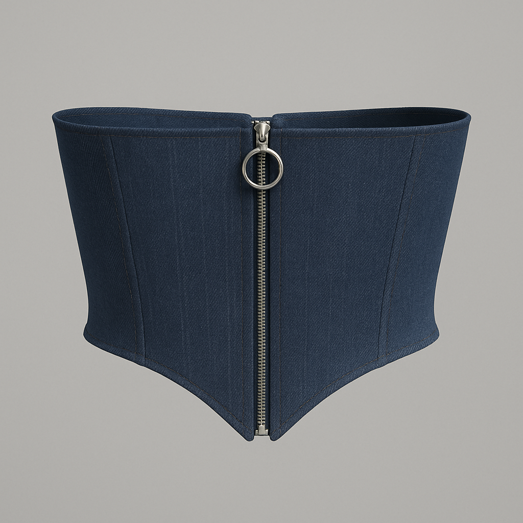 Denim Corset Top